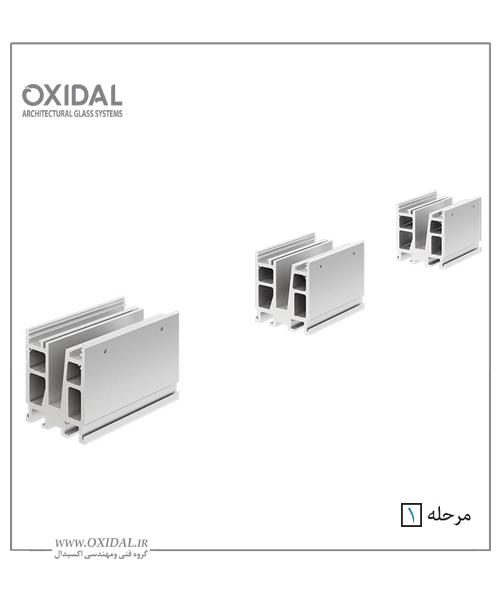 نرده شیشه ای روکار